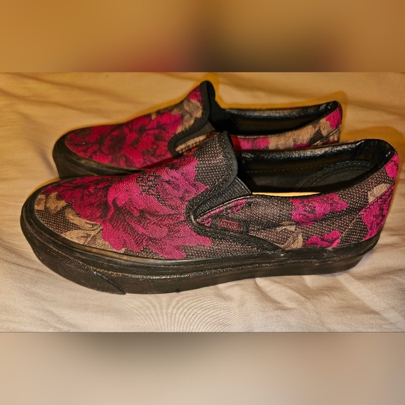 Vans Womens Anaheim Factory Classic Slip-On 98 DX Roses Size 5.5 W or 4.0 M - Picture 6 of 9